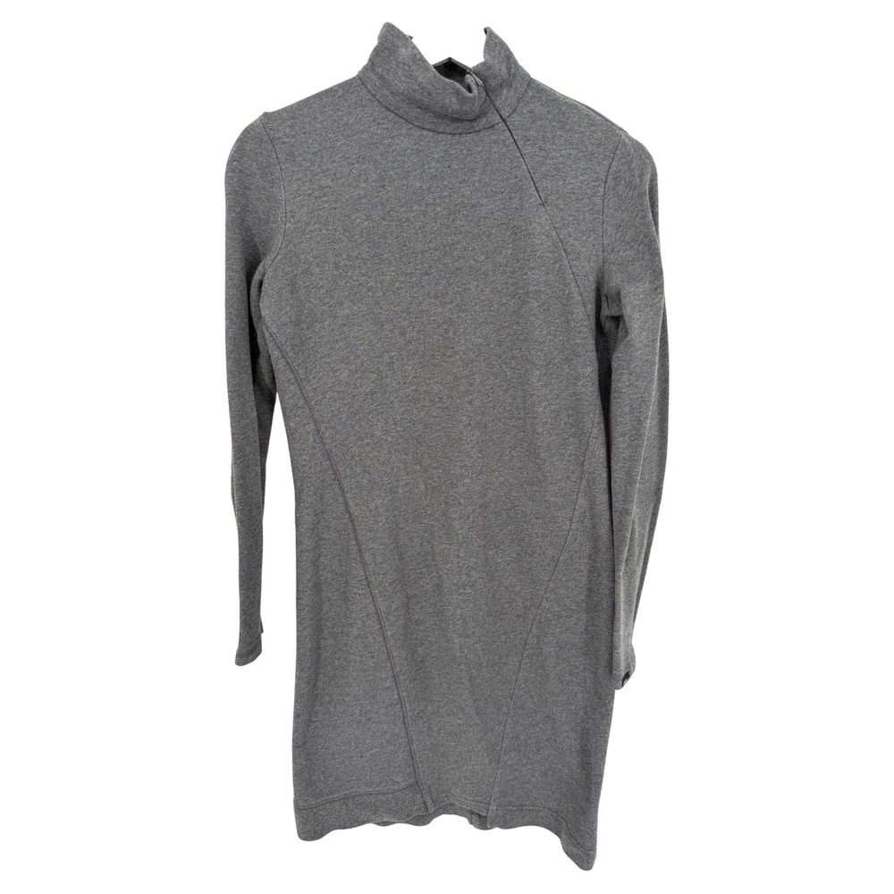 Nau Kanab Organic Cotton Blend Asymmetrical Dress Gray XS